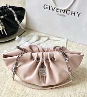 Givenchy Calfskin Kenny Shoulder Bag Pink-32x22x17cm - 1