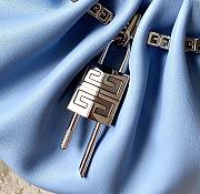 Givenchy Calfskin Kenny Shoulder Bag Blue-32x22x17cm - 3