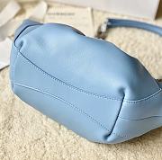 Givenchy Calfskin Kenny Shoulder Bag Blue-32x22x17cm - 2