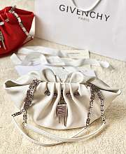  Givenchy Calfskin Kenny Shoulder White Pink-32x22x17cm - 1