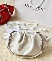  Givenchy Calfskin Kenny Shoulder White Pink-32x22x17cm - 2