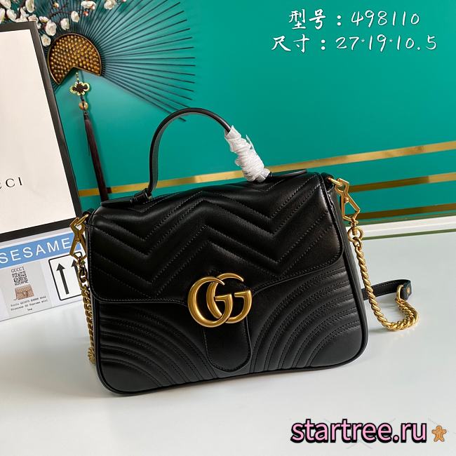 Gucci | GG Marmont Top Handle Bag -27*19*10.5cm - 1