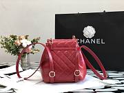 CHANEL BAKCPACK Red 140318B-18x18x12cm - 2