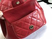 CHANEL BAKCPACK Red 140318B-18x18x12cm - 3