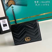 GUCCI | GG Marmont card case wallet black-11cm*8.5cm*3cm - 1