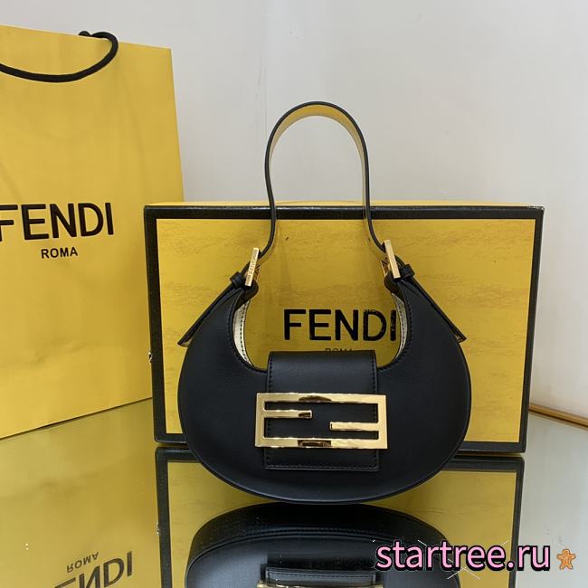 Fendi Cookie handle bag black-22*4.5*17.5cm - 1