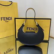 Fendi Cookie handle bag black-22*4.5*17.5cm - 2