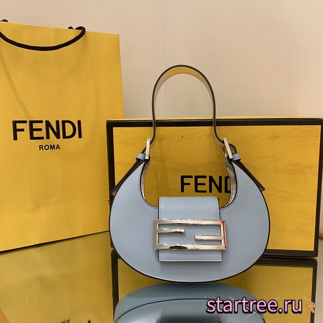 Fendi Cookie handle bag blue-22*4.5*17.5cm - 1