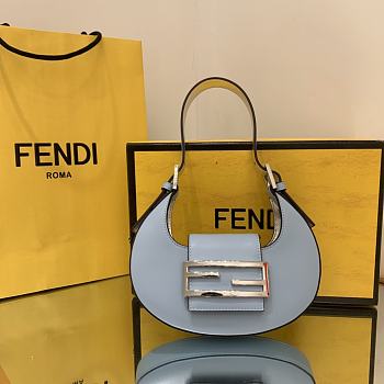 Fendi Cookie handle bag blue-22*4.5*17.5cm