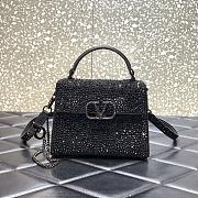 Valentino Mini Vsling HandBag Black- 19 x 13 x 9cm - 1