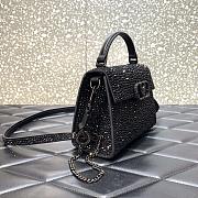 Valentino Mini Vsling HandBag Black- 19 x 13 x 9cm - 2