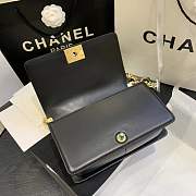 Chanel Leboy Black Lambskin-25cm - 5