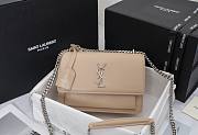 YSL | MEDIUM Sunset Satchel In Smooth Leather- 25x18x5cm - 1