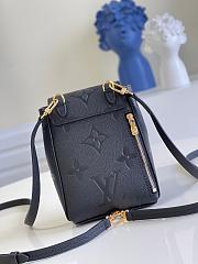 Louis Vuitton | Mini Backpack Embossed  Black-13X19X8 cm - 4