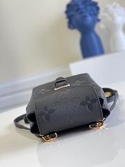 Louis Vuitton | Mini Backpack Embossed  Black-13X19X8 cm - 3
