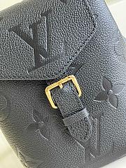 Louis Vuitton | Mini Backpack Embossed  Black-13X19X8 cm - 2