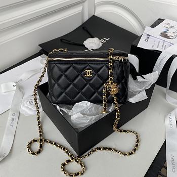 Chanel 2020 SS Cosmetic Bag Black-17cm