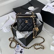 Chanel 2020 SS Small Cosmetic Bag Black - 1