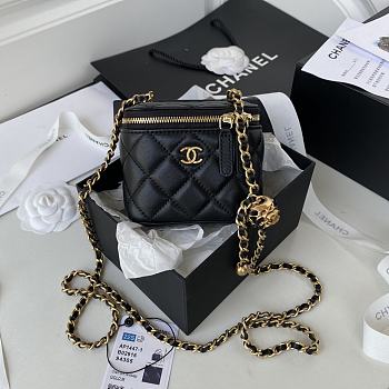 Chanel 2020 SS Small Cosmetic Bag Black