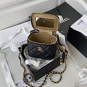 Chanel 2020 SS Small Cosmetic Bag Black - 5