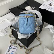 Chanel 2020 SS Small Cosmetic Bag Blue - 3