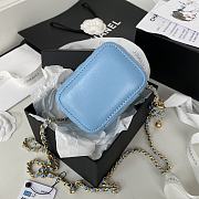 Chanel 2020 SS Small Cosmetic Bag Blue - 5