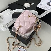 Chanel 2020 SS Small Cosmetic Bag Pink - 5