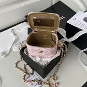 Chanel 2020 SS Small Cosmetic Bag Pink - 2