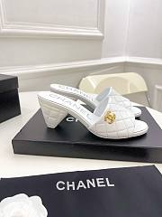 CHANEL Slipper White - 5