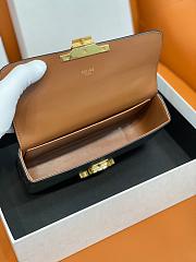 CELINE Chain Shoulder Bag Triomphe In Shiny Calfskin Brown-20.5 X 10.5 X 4cm - 3