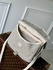 LOUIS VUITTON Monogram Mini Lin Saumur Cream-28x11x20cm - 3