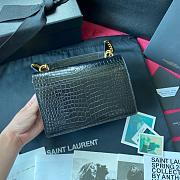 YSL Monogram Kate In Embossed Crocodile Shiny - 19cm*14*5.5 - 4