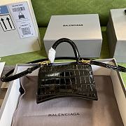 Balenciaga  Hourglass large Bag In Black - 4
