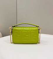 Fendi Baguette Acid green nappa leather bag-19*4*11.5 - 4