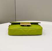 Fendi Baguette Acid green nappa leather bag-19*4*11.5 - 2