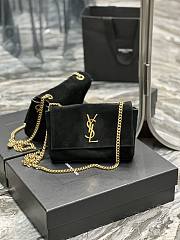 YSL Kate Small Supple Reversible Chain Bag in Suede and Leather-22×14×5cm - 1