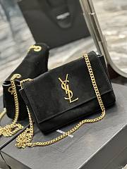 YSL Kate Small Supple Reversible Chain Bag in Suede and Leather-22×14×5cm - 4