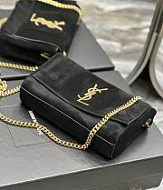 YSL Kate Small Supple Reversible Chain Bag in Suede and Leather-22×14×5cm - 3