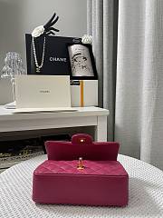 Chanel Mini Classic Flap Lambskin Rose Pink-20cm - 2