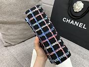 Chanel Navy Sparkle Tweed Classic Mini Rectangular Flap Bag-25cm - 3