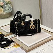 Dior Lady D-Joy Bag Black-26*6*14cm - 5