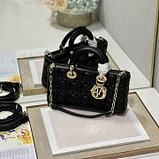 Dior Lady D-Joy Bag Black-26*6*14cm - 3