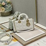 Dior Lady D-Joy Bag White-26*6*14cm - 1