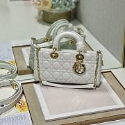 Dior Lady D-Joy Bag White-26*6*14cm - 3