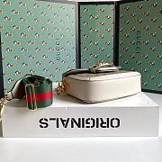 Gucci Horsebit 1955 Supreme Canvas Mini White Bag - 658574 - 20.5x14x5cm - 5