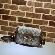 Gucci Horsebit 1955 Supreme Canvas Mini Bag Brwon- 658574 - 20.5x14x5cm - 1