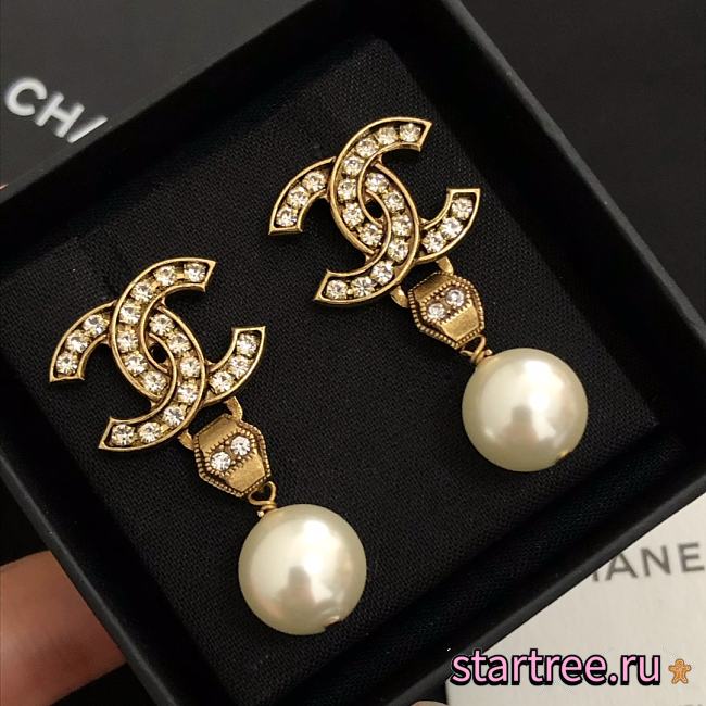 CHANEL Earrings with pearls - 1