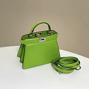 Fendi Peekaboo I see U small bag Green-11x20x15cm - 5