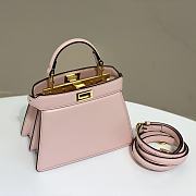 Fendi Peekaboo I see U small bag Pink-11x20x15cm - 2