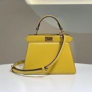 Fendi Peekaboo I see U small bag Yellow-11x20x15cm - 1